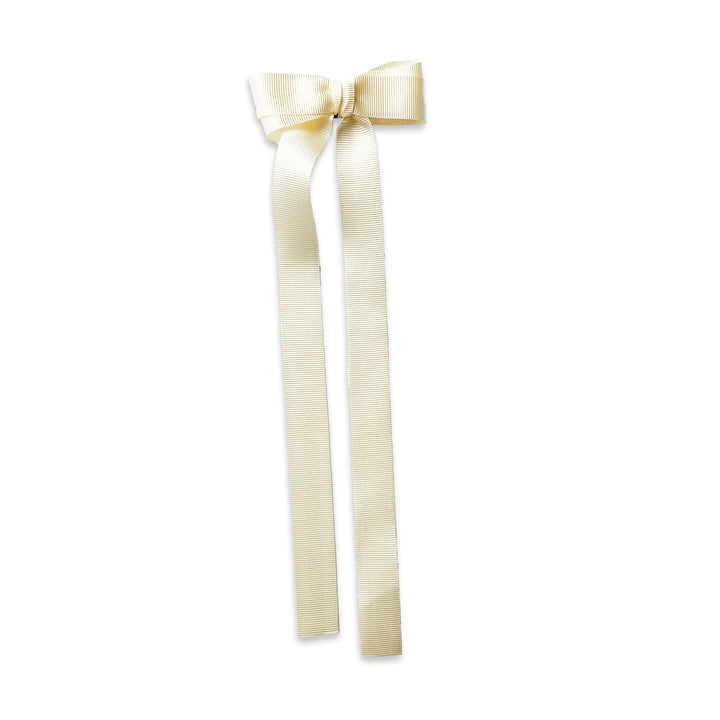 Eva's House Snap Clip - Grossgrain Long Tail Bow - 9 inches
