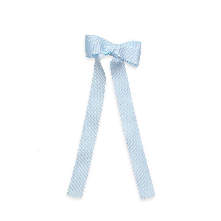 Eva's House Snap Clip - Grossgrain Long Tail Bow - 9 inches