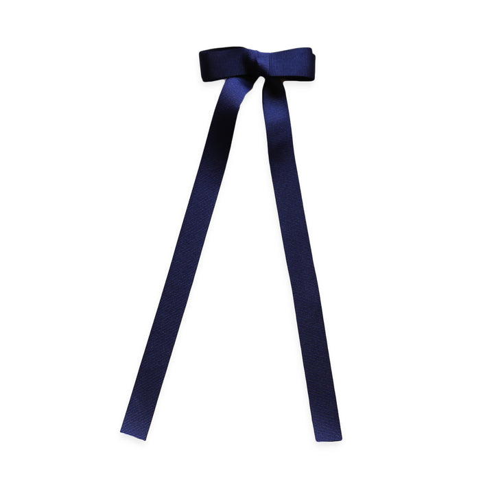 Eva's House Snap Clip - Grossgrain Long Tail Bow - 9 inches