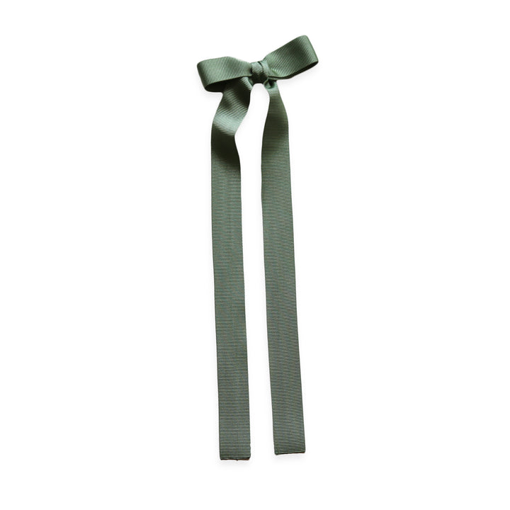 Eva's House Snap Clip - Grossgrain Long Tail Bow - 9 inches