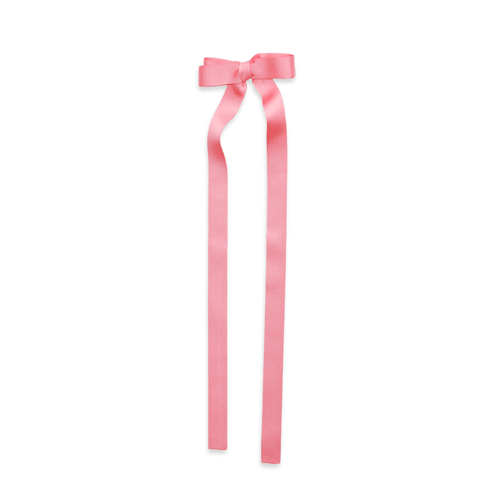 Eva's House Snap Clip - Grossgrain Long Tail Bow - 9 inches