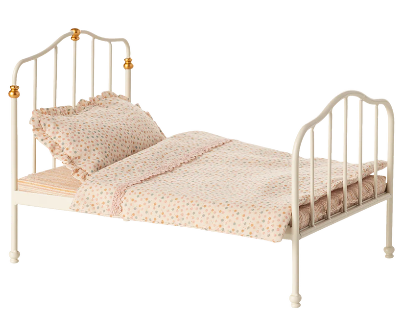 Vintage bed, Mouse - Off white