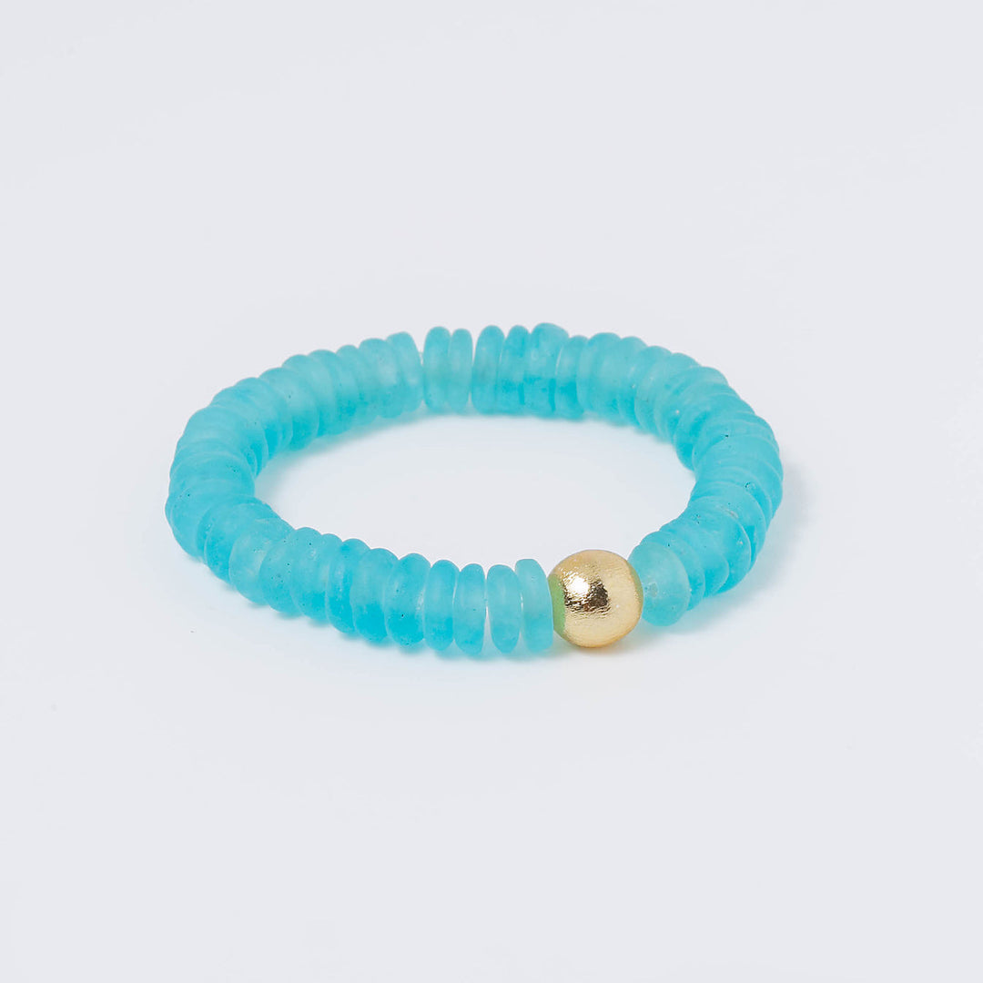 Caribbean Aqua Seascape Gold Ball