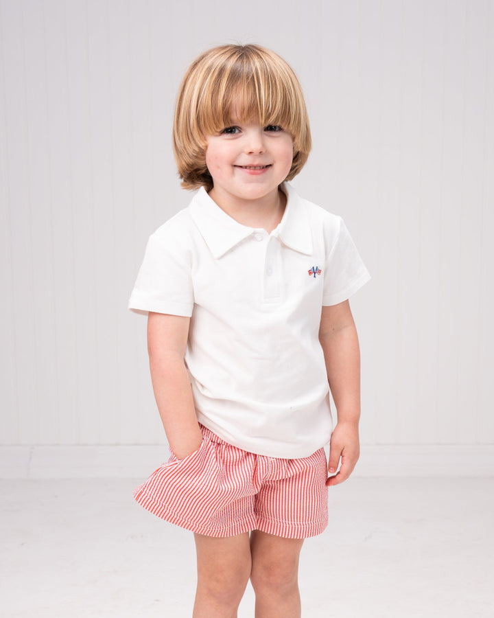Star & Stripes Short Sleeve Polo