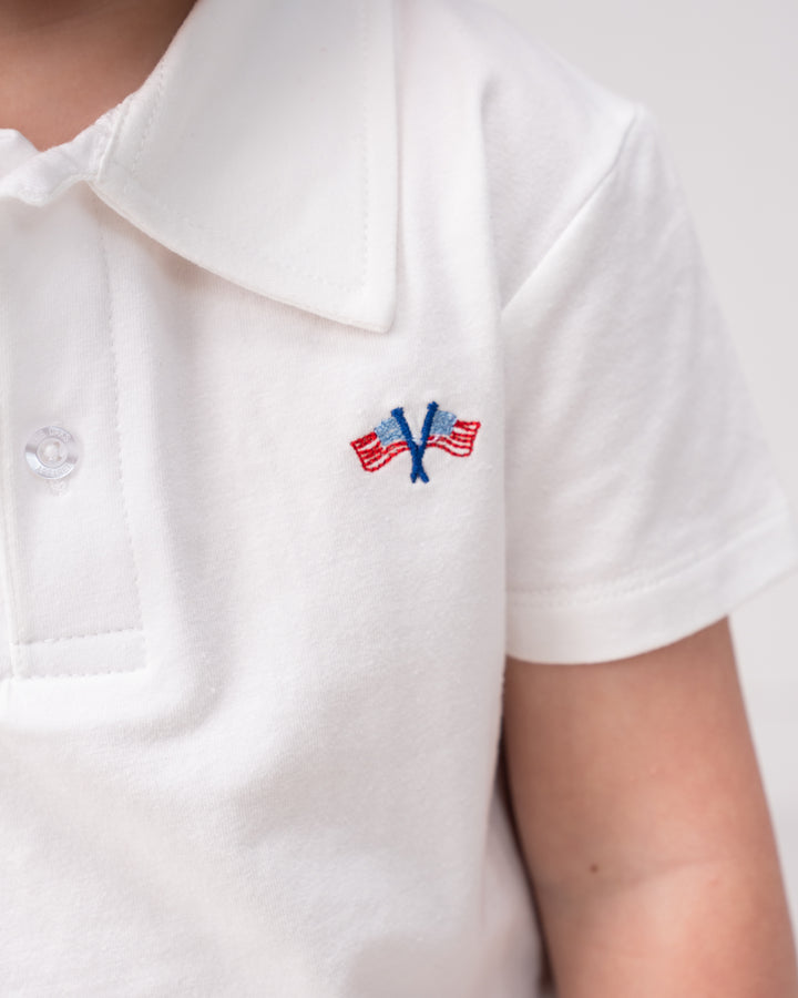 Star & Stripes Short Sleeve Polo