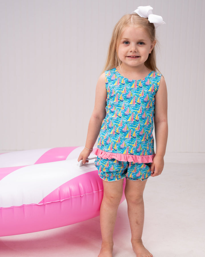 Blakely Preppy Sailboat Bloomer Sets