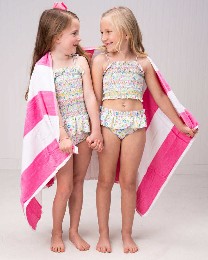 Santa Rosa Petite Floral Two Piece Swimsuit