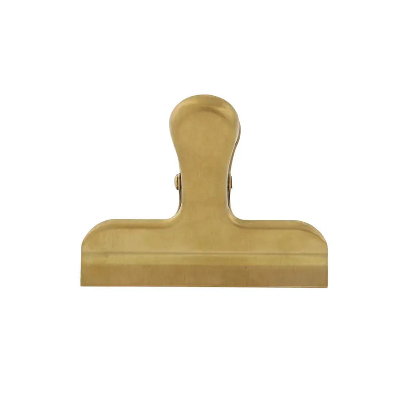 3"L x 2-1/2"W Bloomingville Stainless Steel Clip, Gold Finish