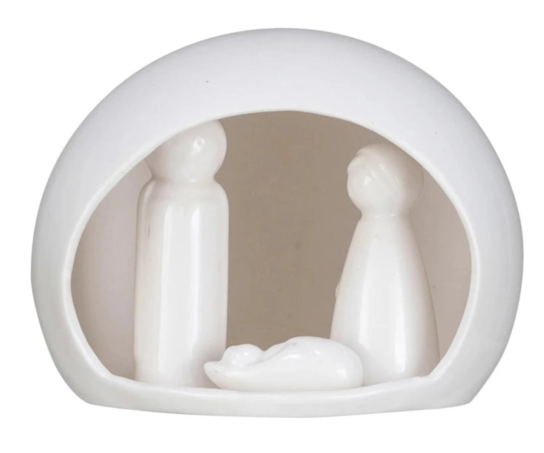 Stoneware Nativity