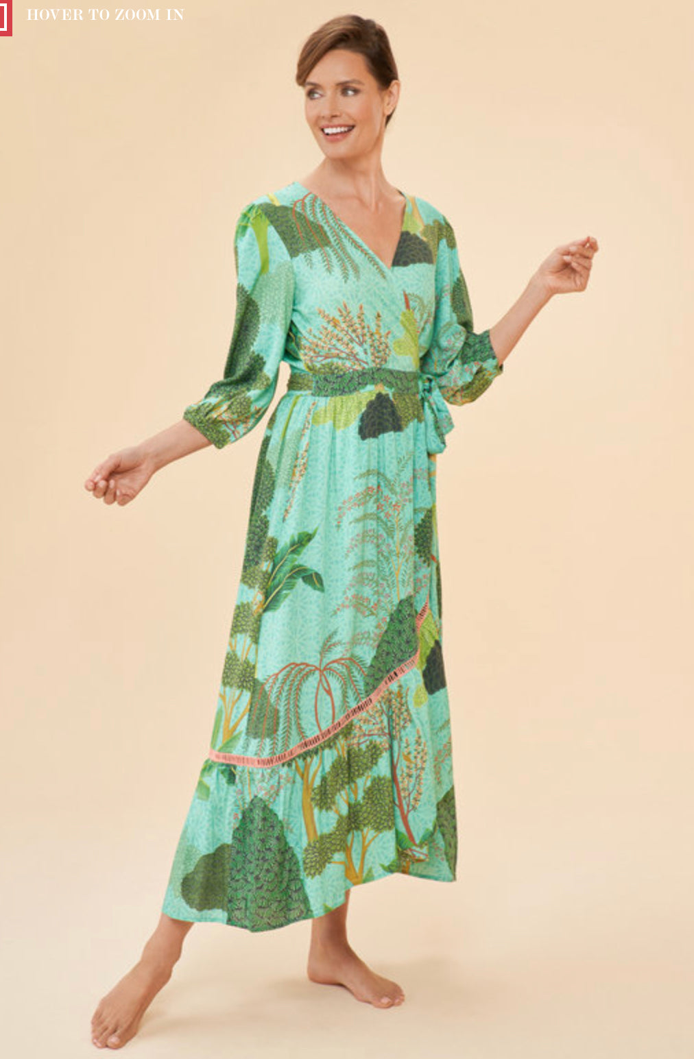 Powder Secret Paradise Aqua Wrap Dress Powder Secret Paradise Aqua Wrap Dress