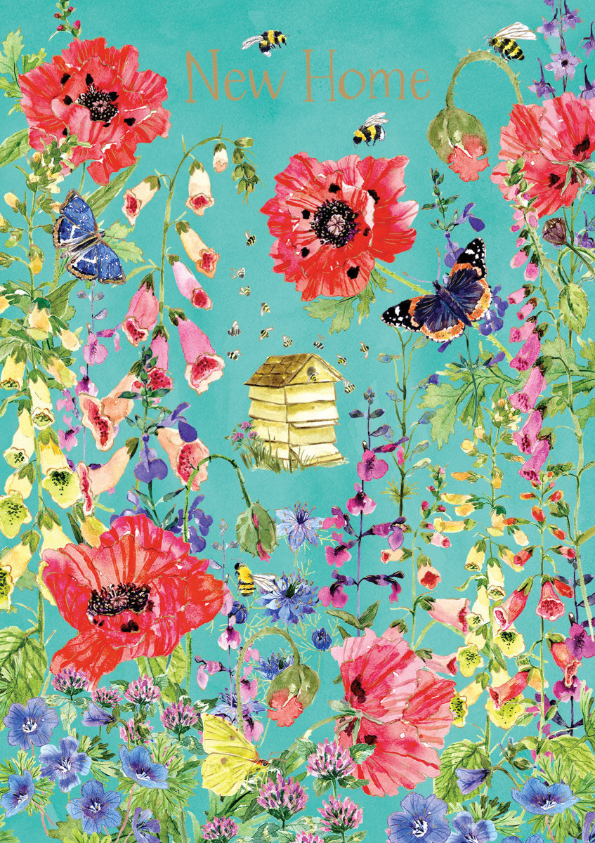 Wild Garden Home Greeting card single
