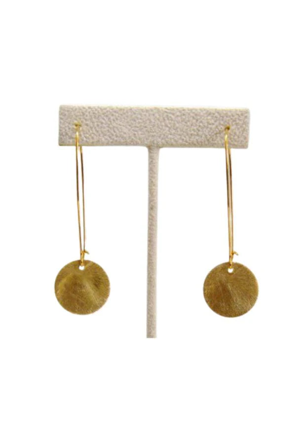 Millie b Gold Disc Earrings