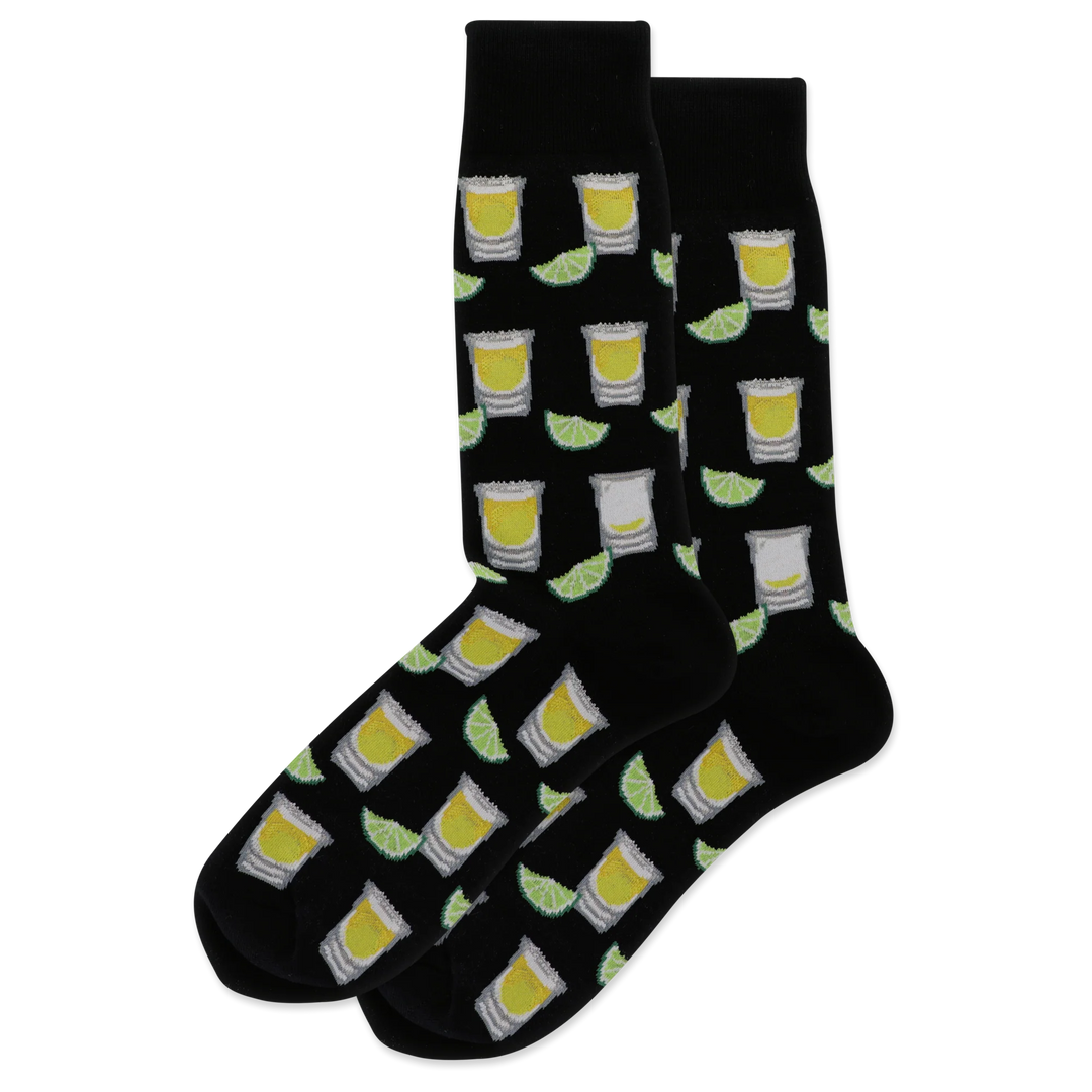 HOTSOX MEN'S TEQUILA SHOTS CREW SOCKS