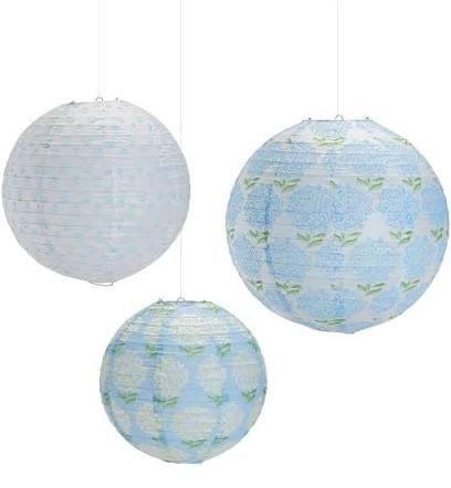 S/3 Hydrangea Paper Lanterns