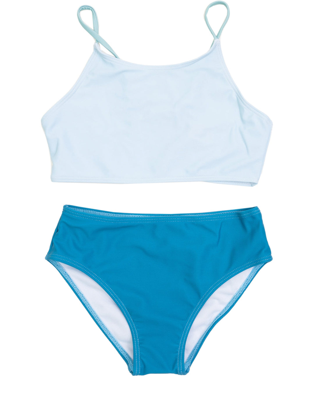 Hello Happiness Color Block Two-Piece Swimsuit