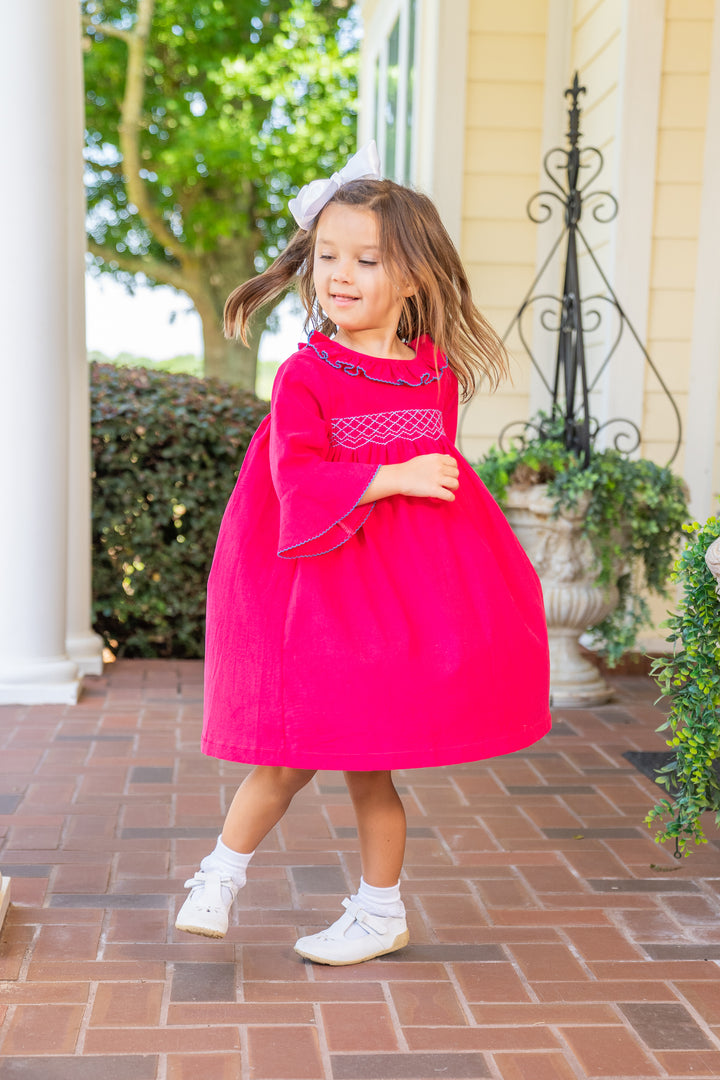 Marty Hot Pink Cord Dress