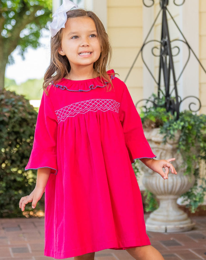 Marty Hot Pink Cord Dress