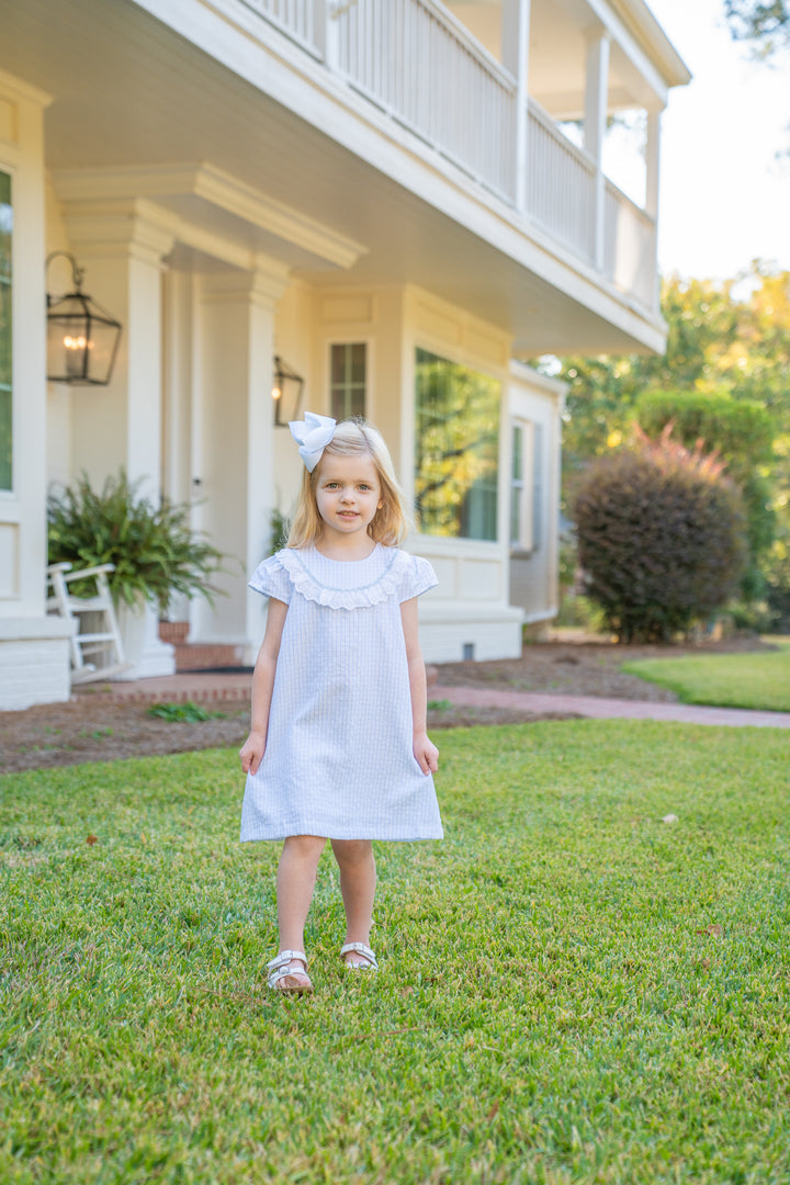 Carlisle Blue Windowpane Dress