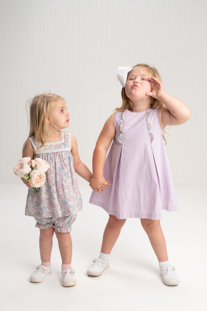 Ryleigh Lilac Floral Bloomer Set