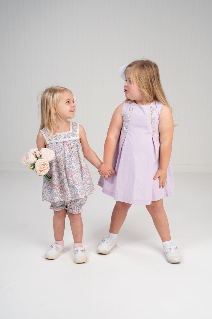 Ryleigh Lilac Floral Bloomer Set