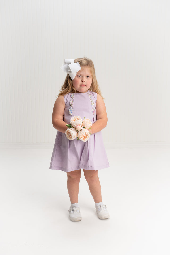 Cassidy Lilac Floral Dress