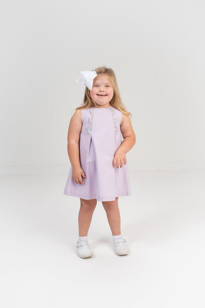 Cassidy Lilac Floral Dress