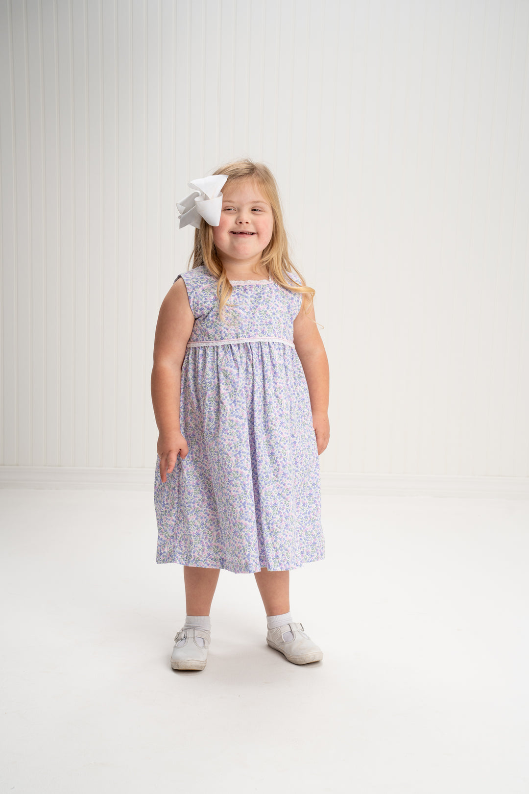 Darby Pink & Lilac Floral Dress