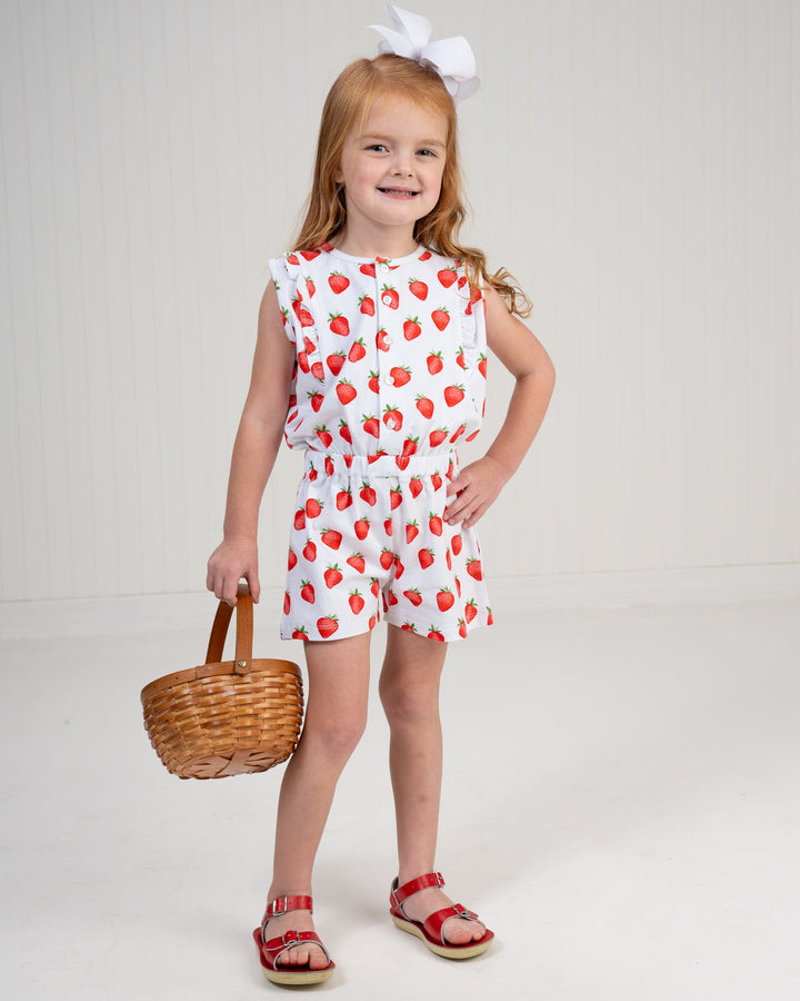 Kinsley Strawberry Romper
