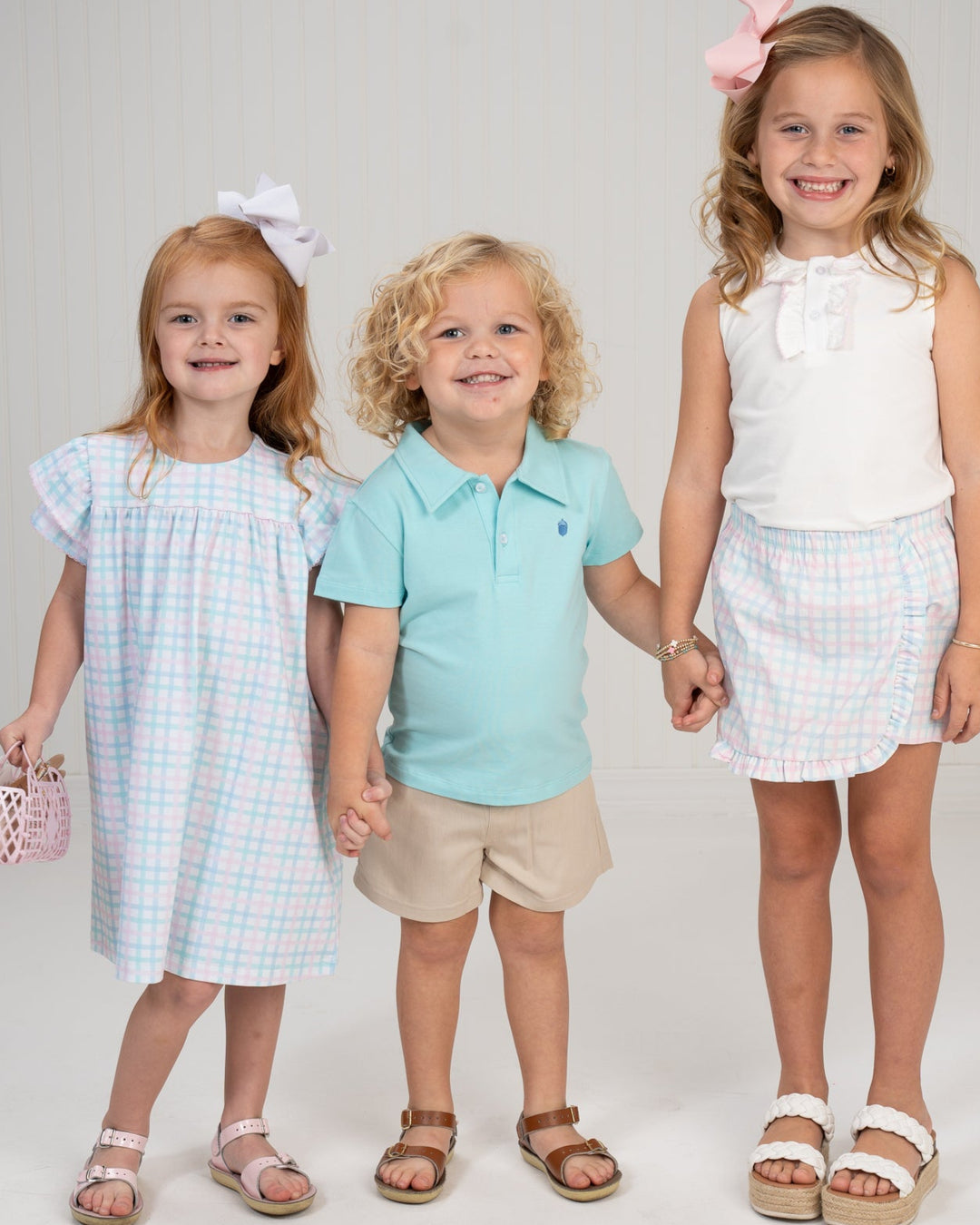 Boys Short Sleeve Aqua Polo