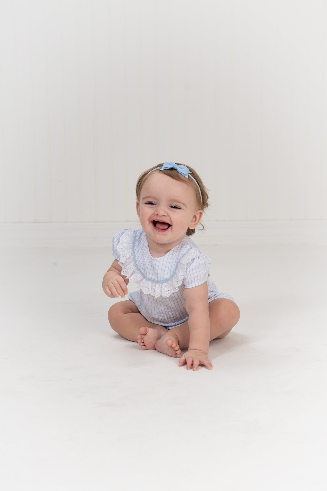 Madeline Blue Windowpane Bubble
