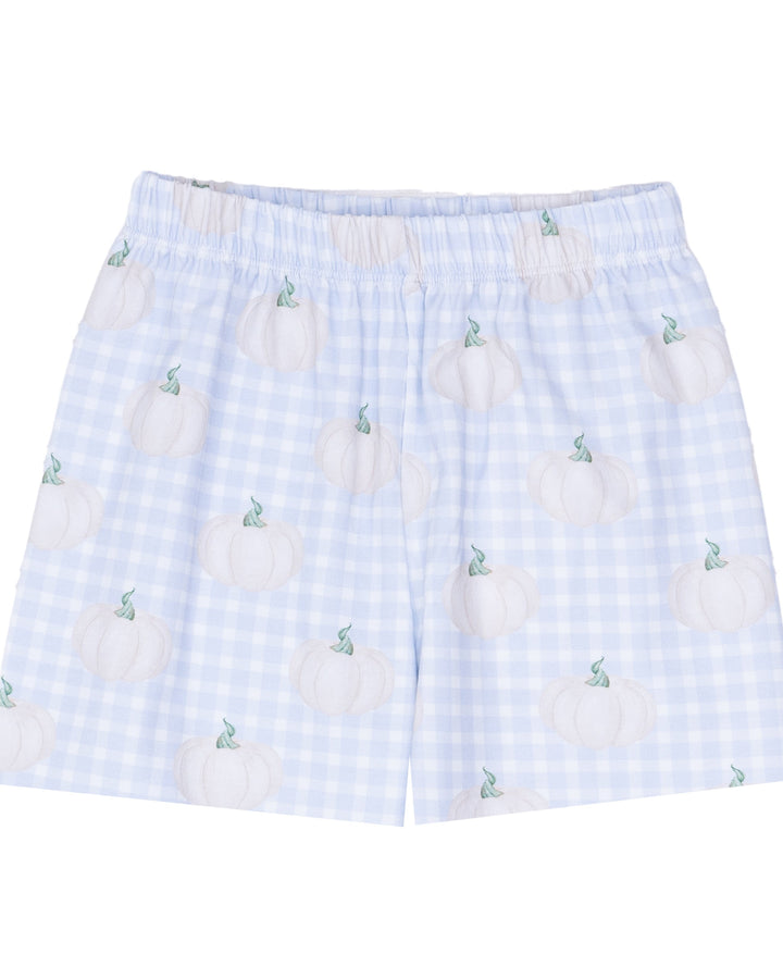 Pumpkin Patch Plaid Short