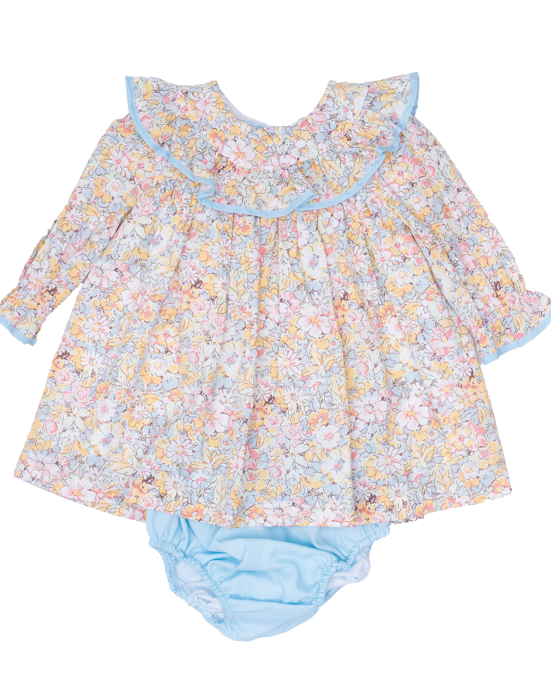 Layla Prairie Blue Petals Bloomer Set
