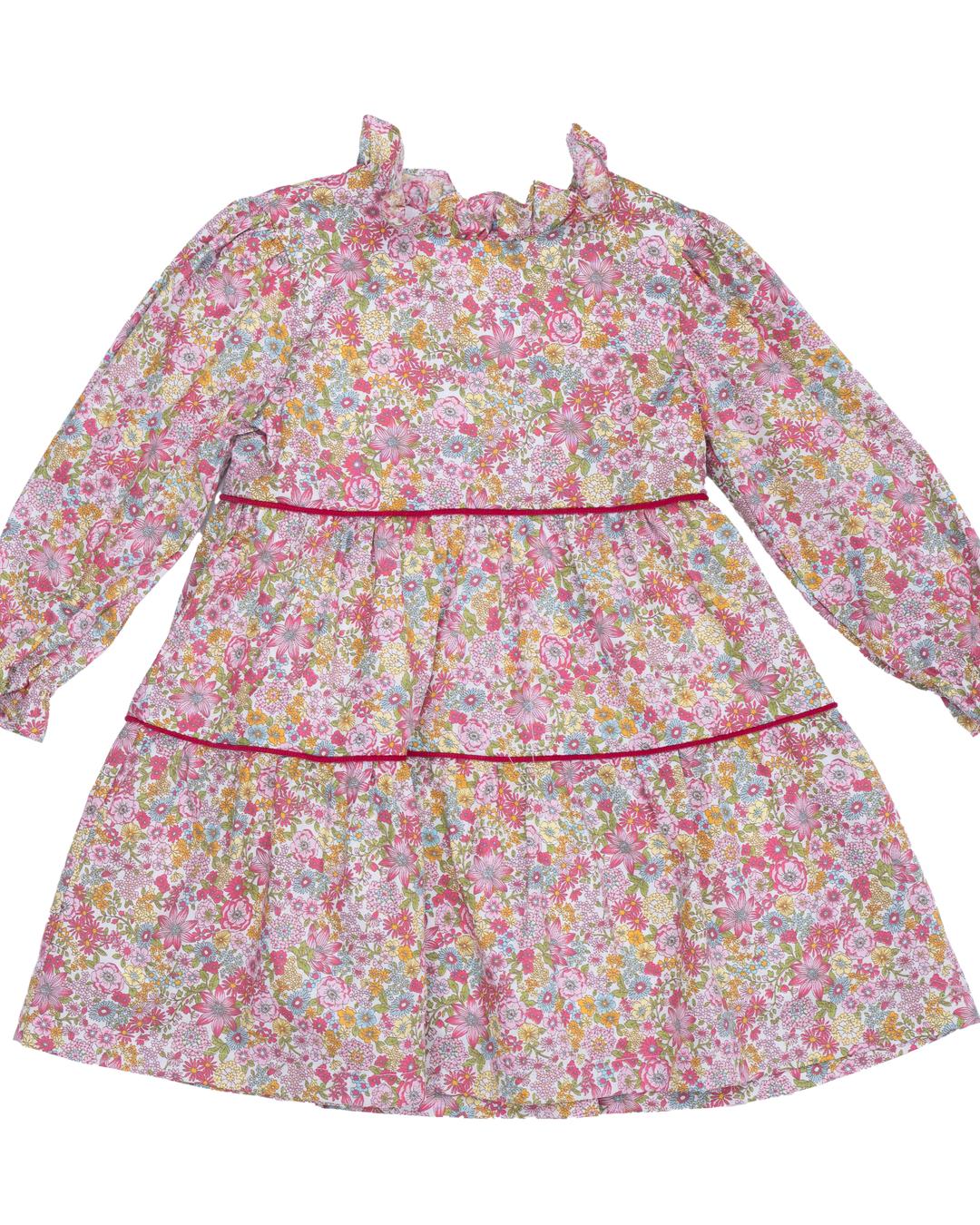 Zoe Raspberry Floral Dress