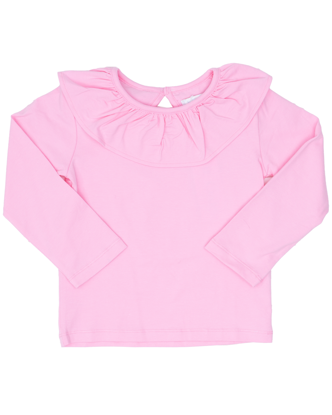 Larrison Pink Ruffle Collar Top
