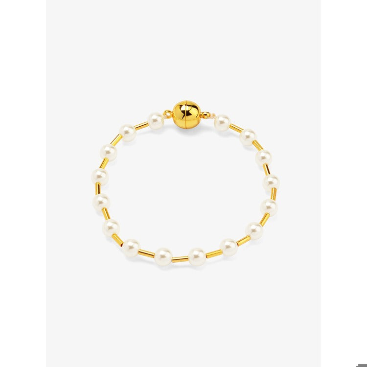 Pearl Bead Magnet Bracelet