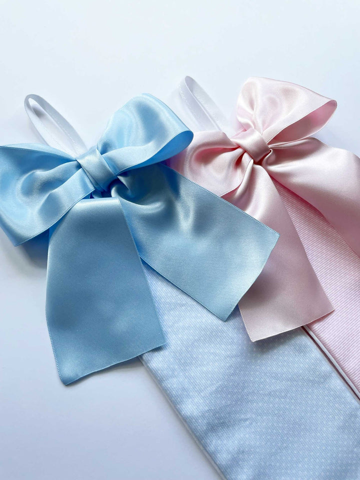 Eva's House Bow Holder - Small Dots Pique Fabric