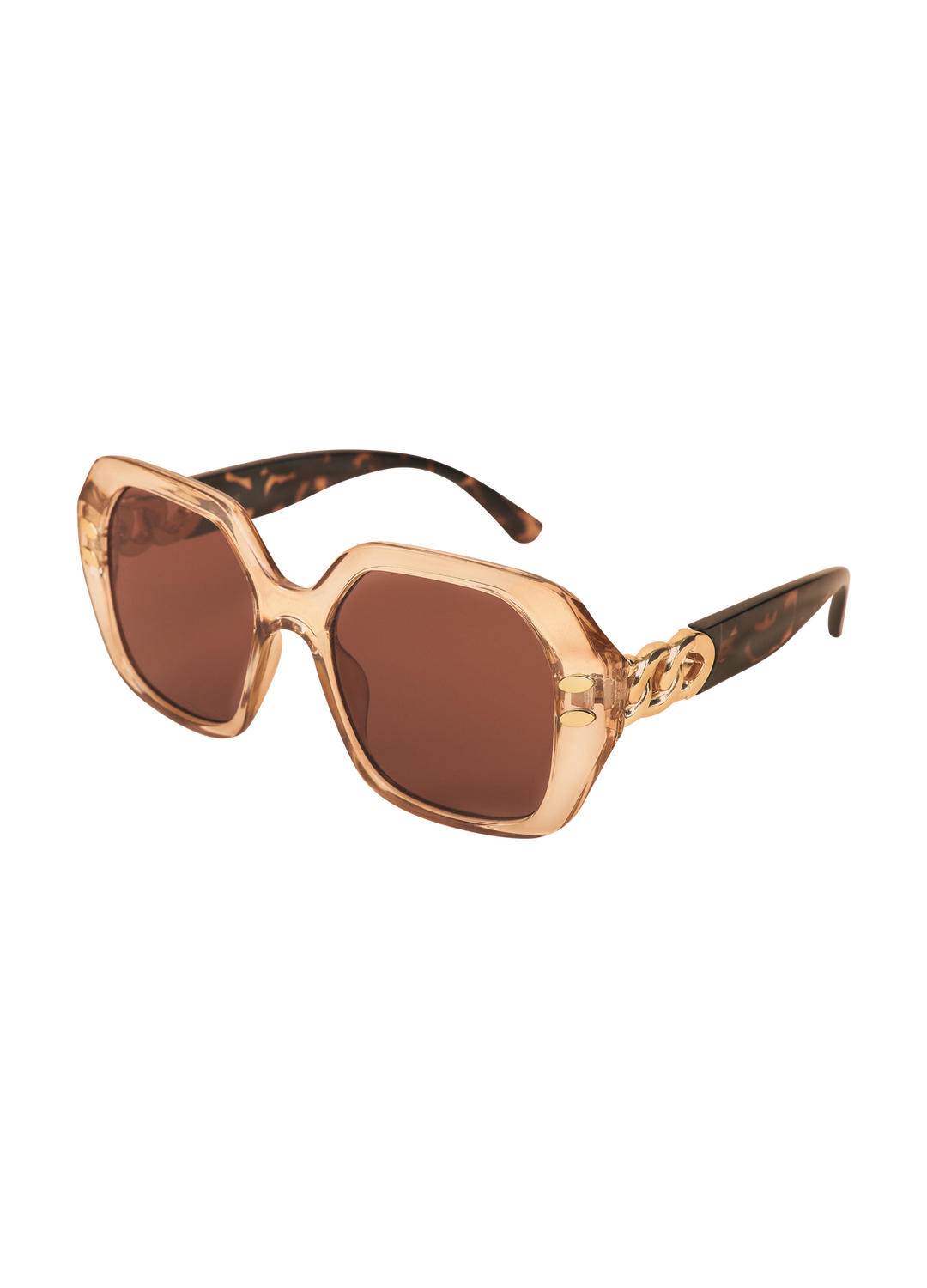 Luxe Sunglasses - Rylee in Nude and Tortoiseshell