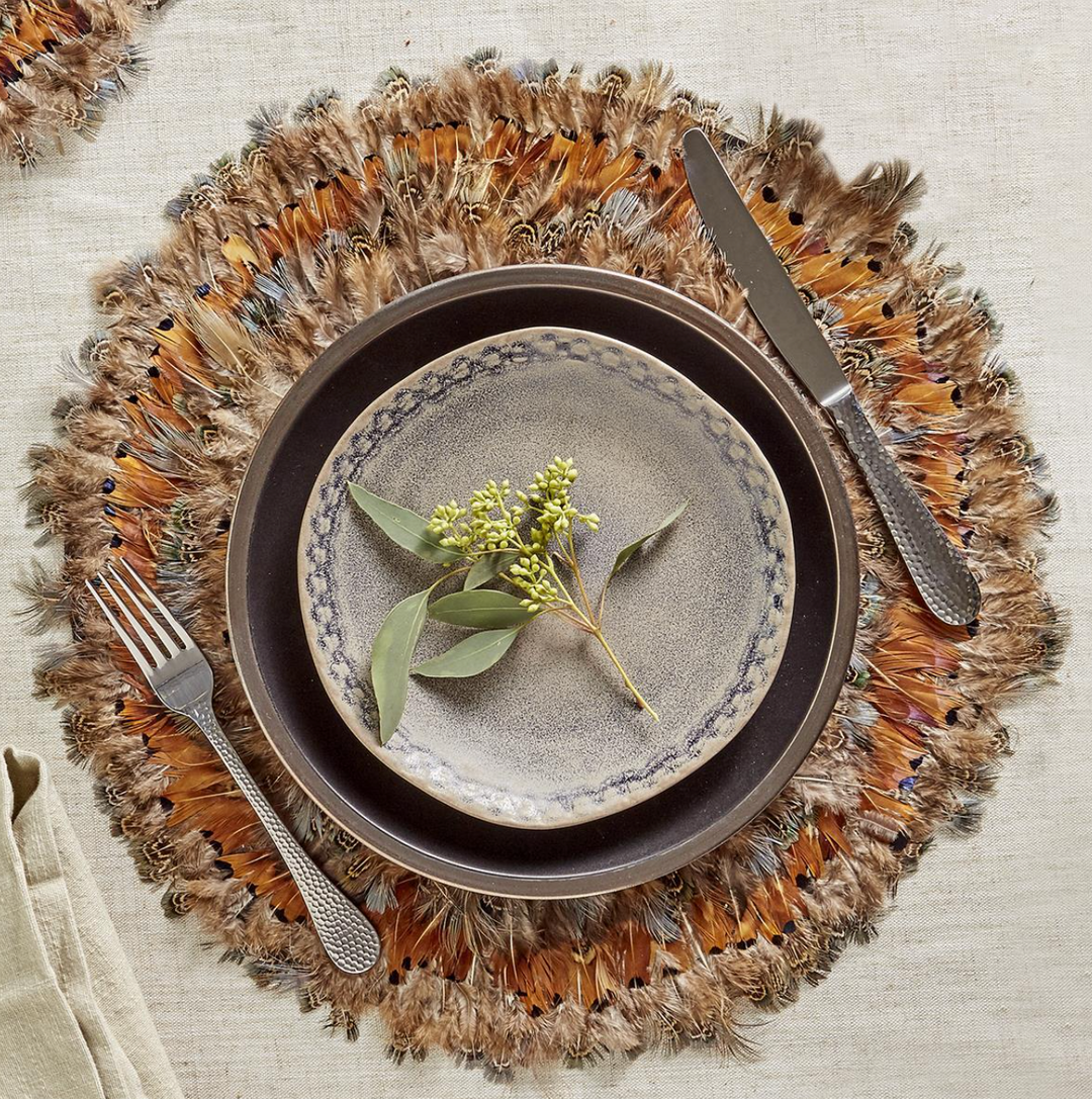 Two's Company Pheasant Park Decorative Mats