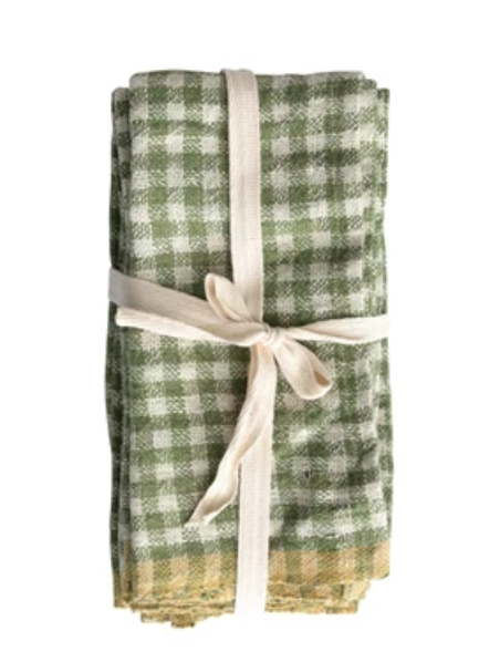 Creative Co-op - S/4 18" Woven Linen Napkins
