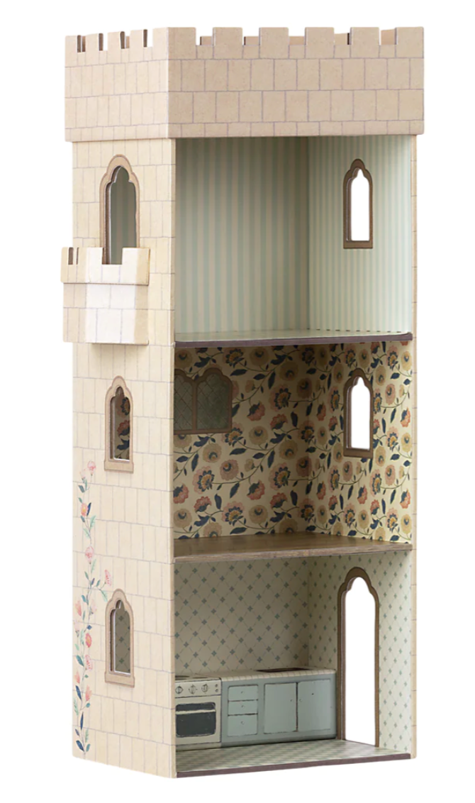 Mouse Castle with Kitchen | Blush Mouse Castle with Kitchen | Blush