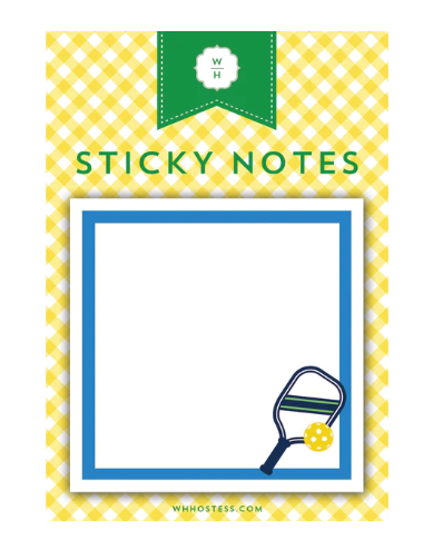 3x3 Pickleball Sticky Notes