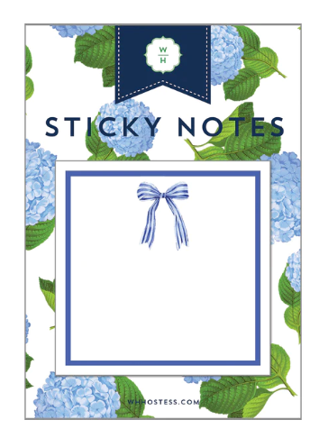3x3 Striped Bow Sticky Notes