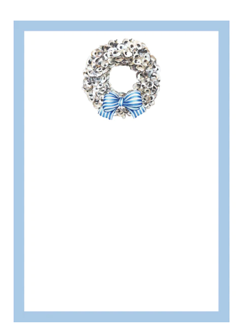 5x7 Oyster Wreath Notepad