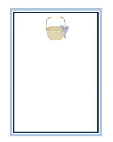 5x7 Nantucket Basket Notepad