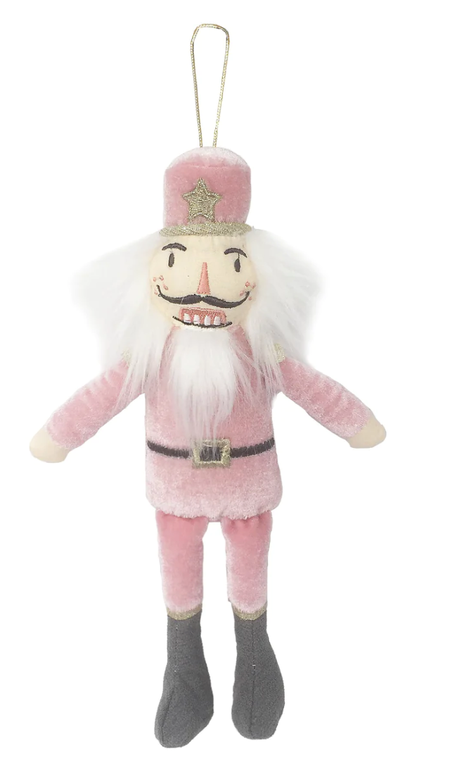Nutcracker Ornament Dusty Rose