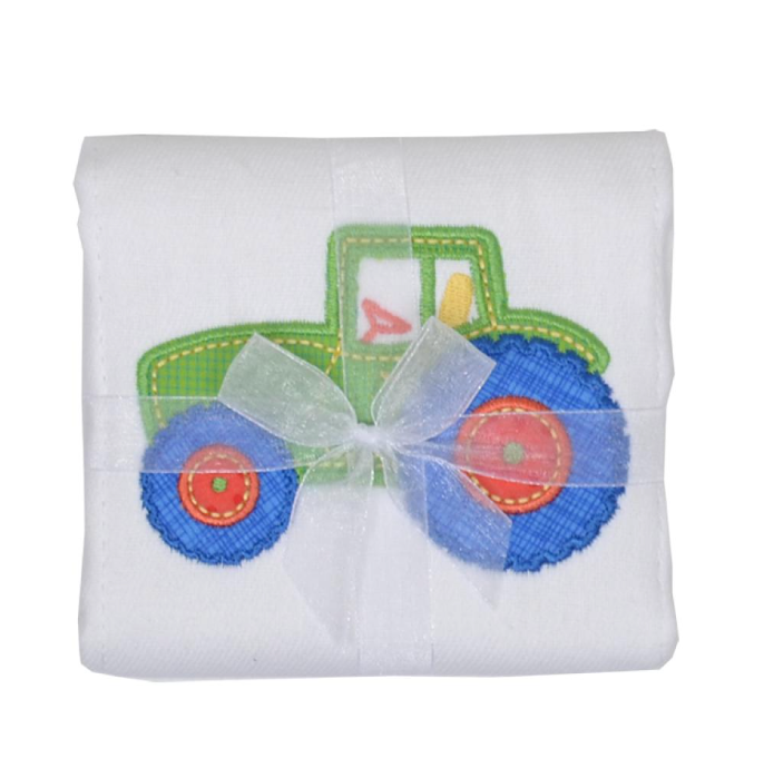 3 Marthas - Tractor Burp Cloth