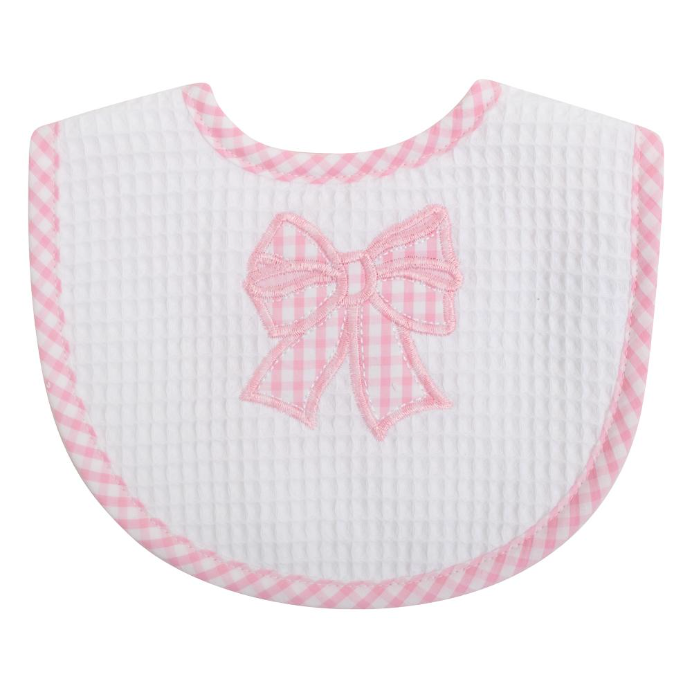 3 Marthas - Pink Bow Medium Bib