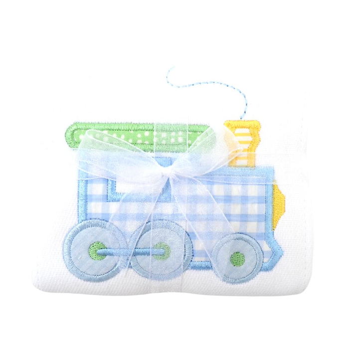 3 Marthas - Train Burp Cloth