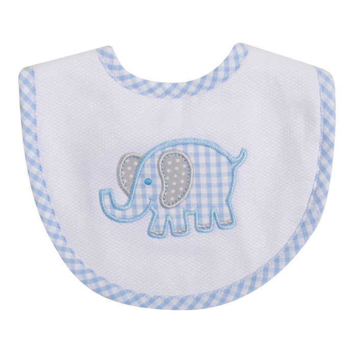 3 Marthas - Blue Elephant Medium Bib