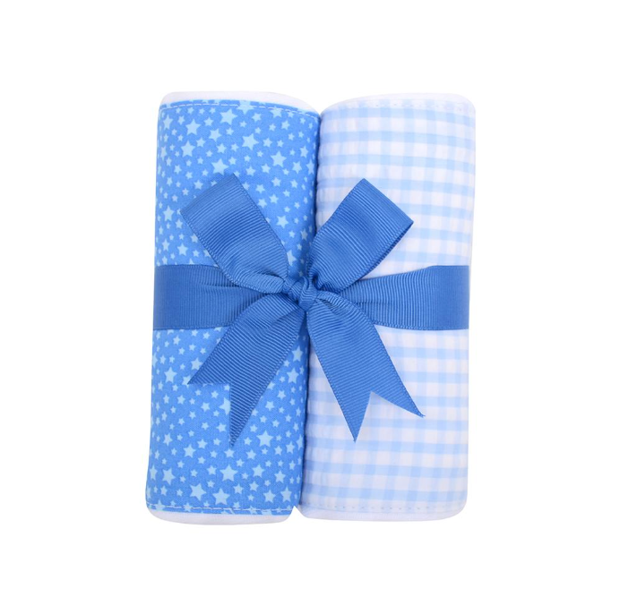 3 Marthas - Blue Plane Set of Two Fabric Burp Cloth